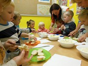 Odpolední zdravá svačinka s rodiči